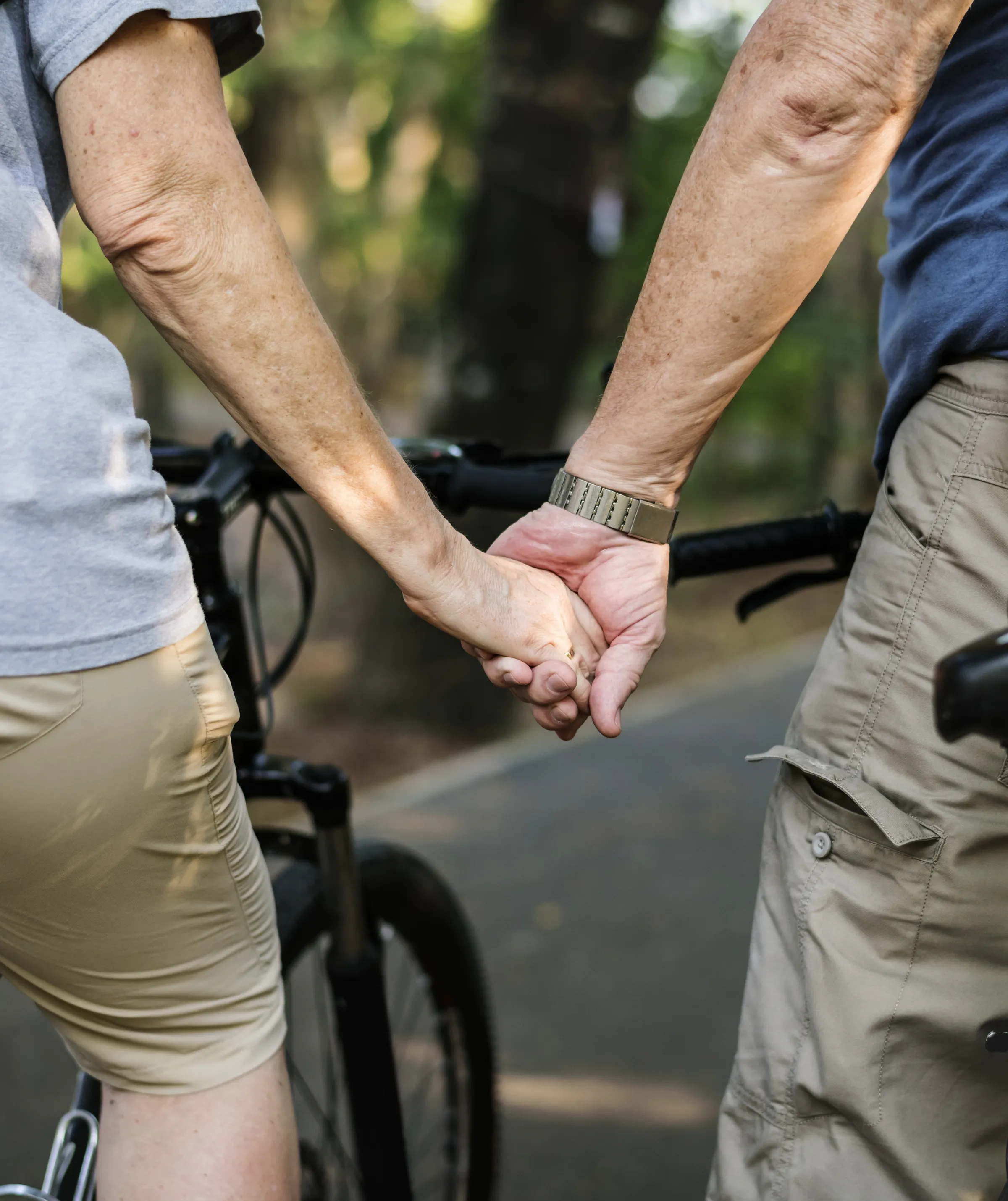 Active couple enjoying an outdoor moment