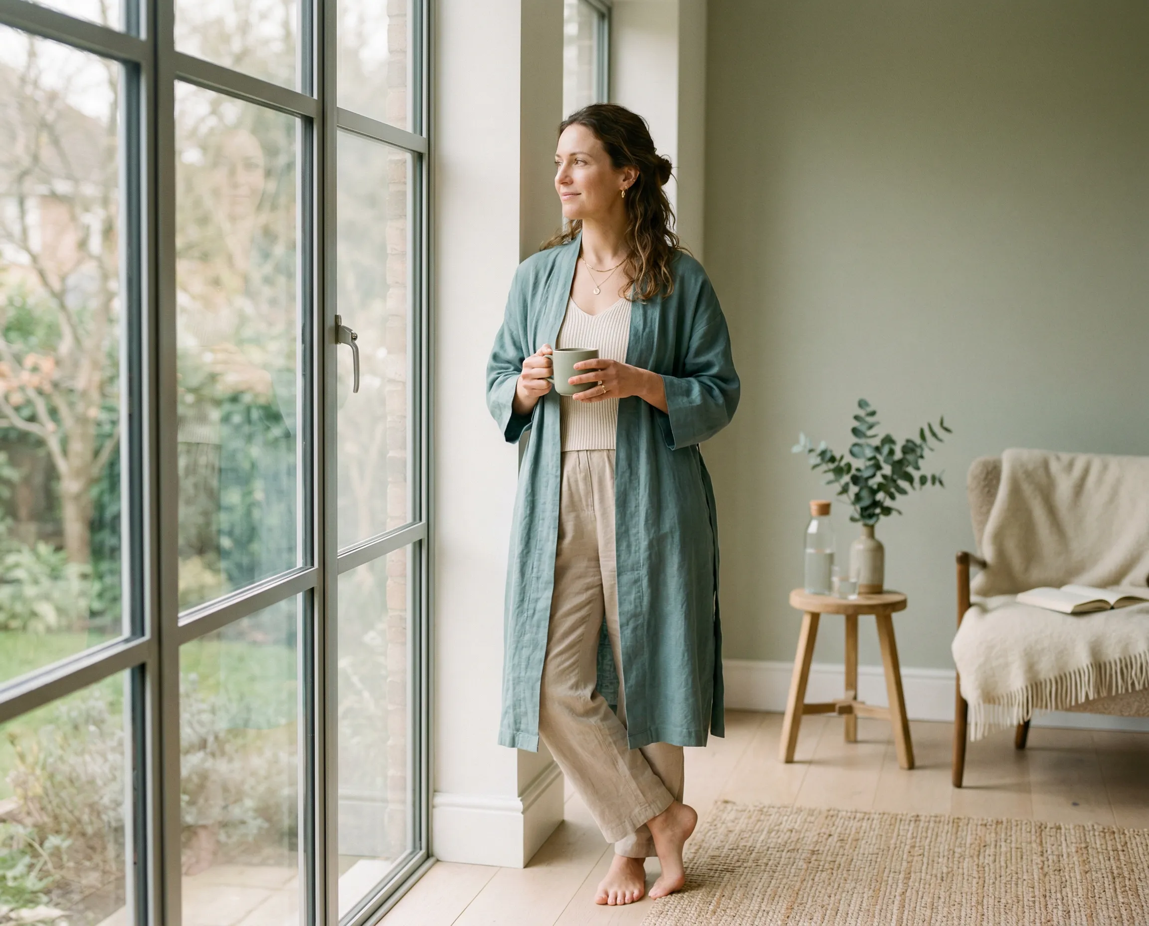 Woman in reflective moment